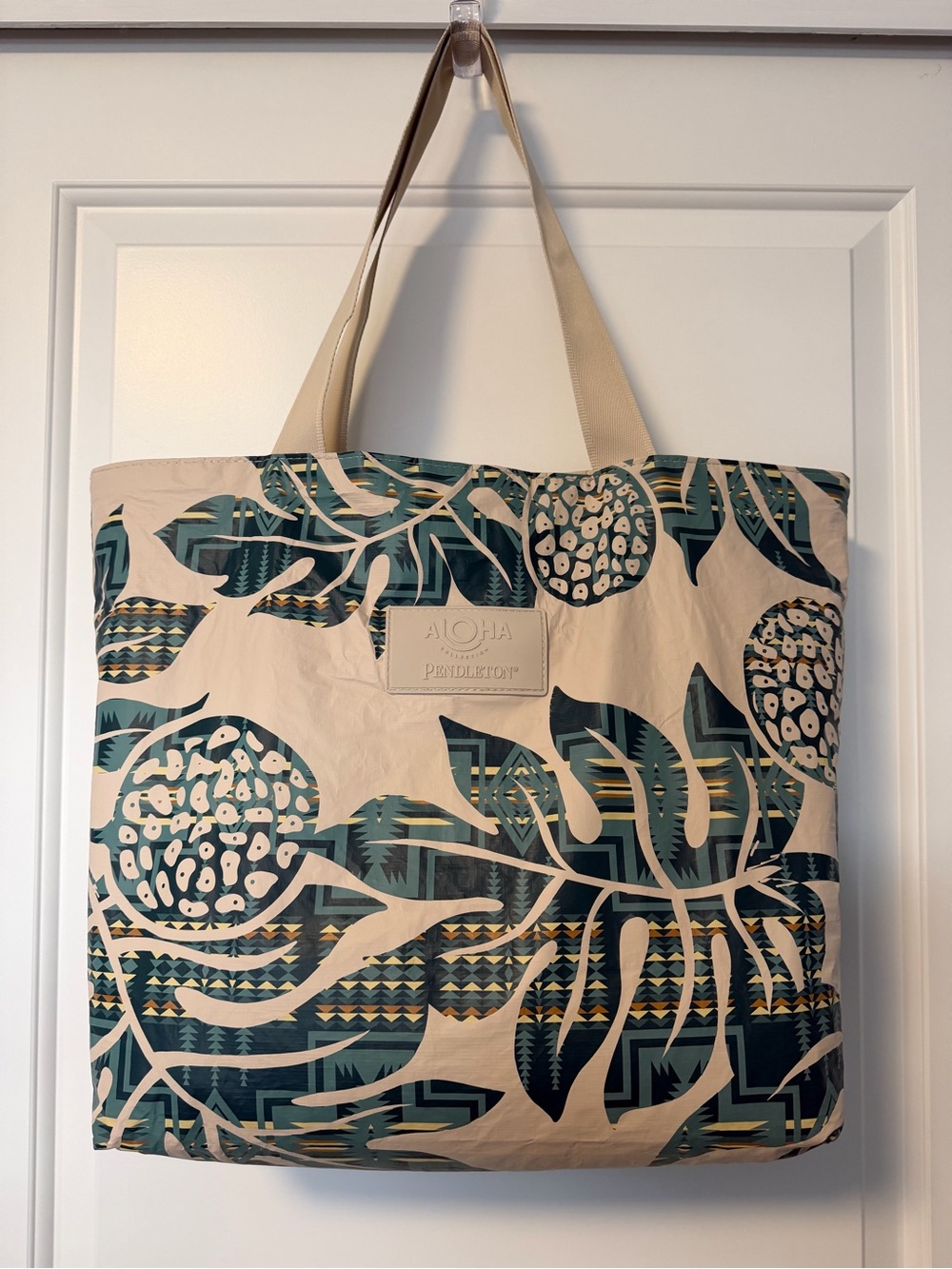 Aloha x Pendleton: The Day Tripper Tote - Holomua Harding / Tide + Sandstone EUC